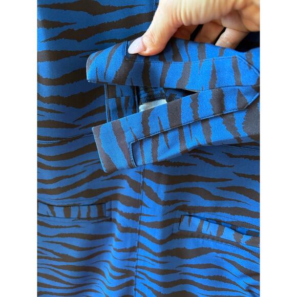 A.L.C. Blue Black Noelle Sheath Animal Print Dress sz 4. - Picture 10 of 14